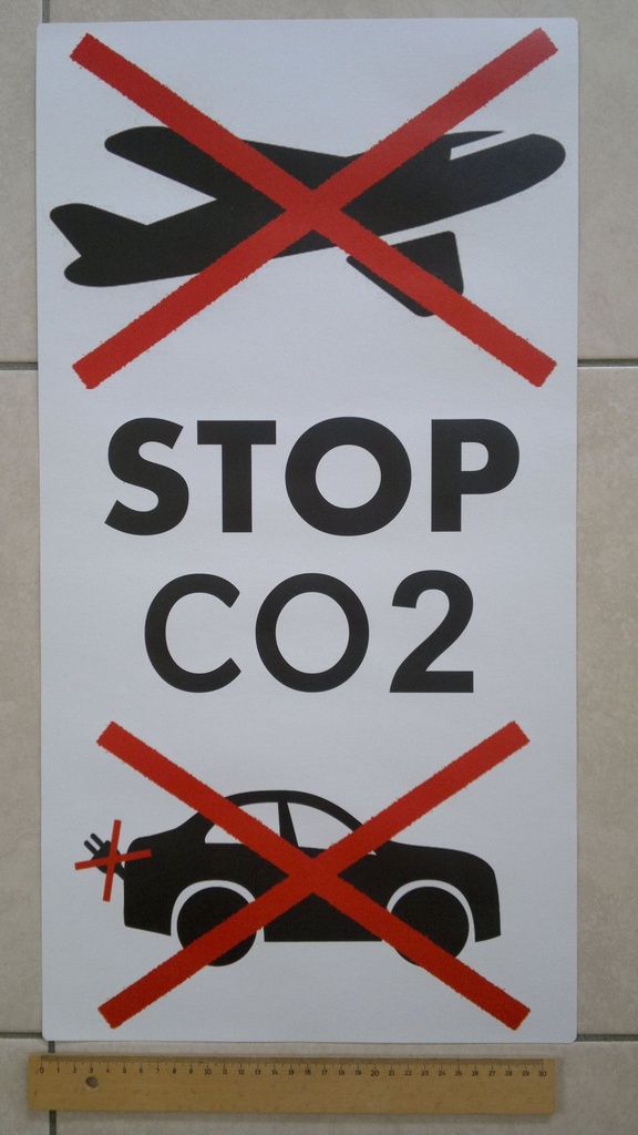 Plakat STOP CO2